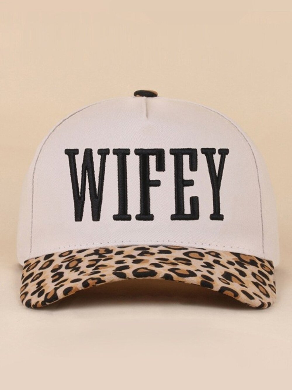 Wifey Two Tone Snapback Hat in Lepord